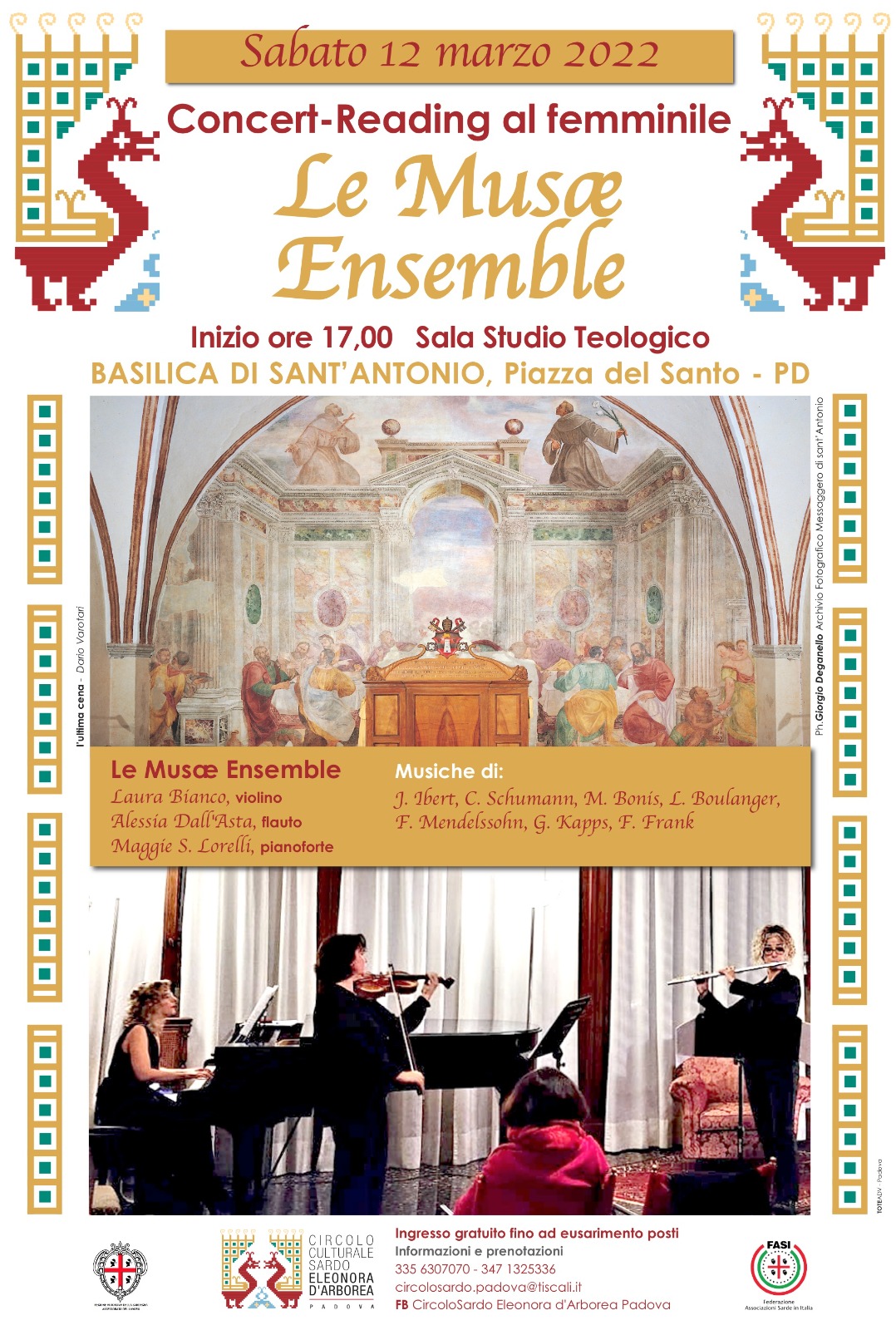 Ensemble Musae concert, Basilica di Sant'Antonio in Padua- Poster